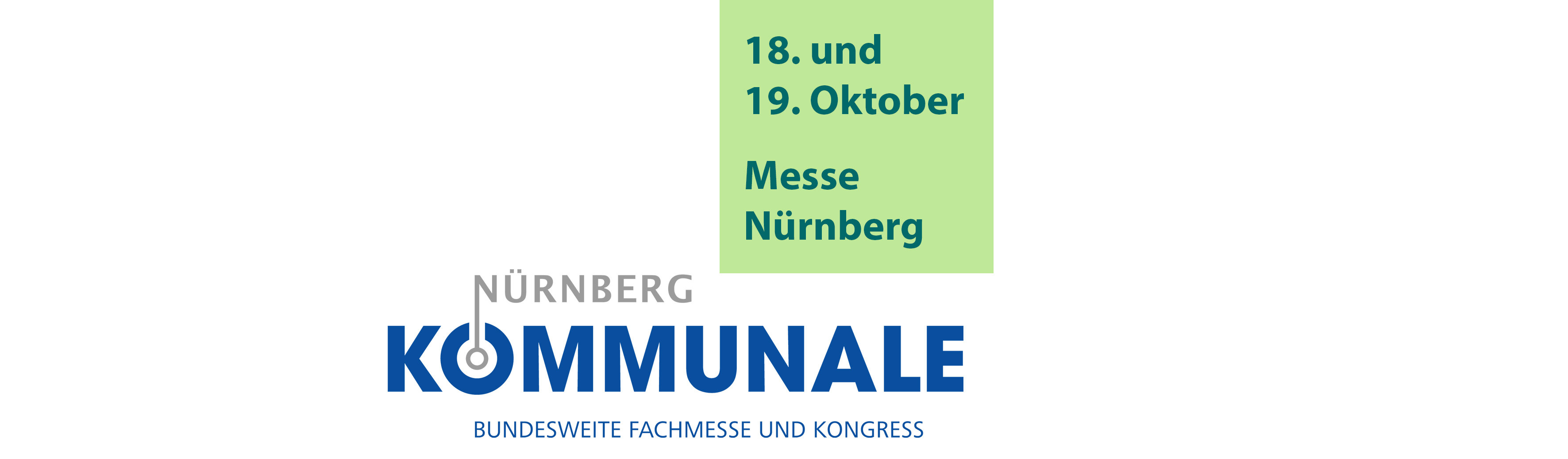Besuchen Sie uns auf der KOMMUNALE in Nürnberg