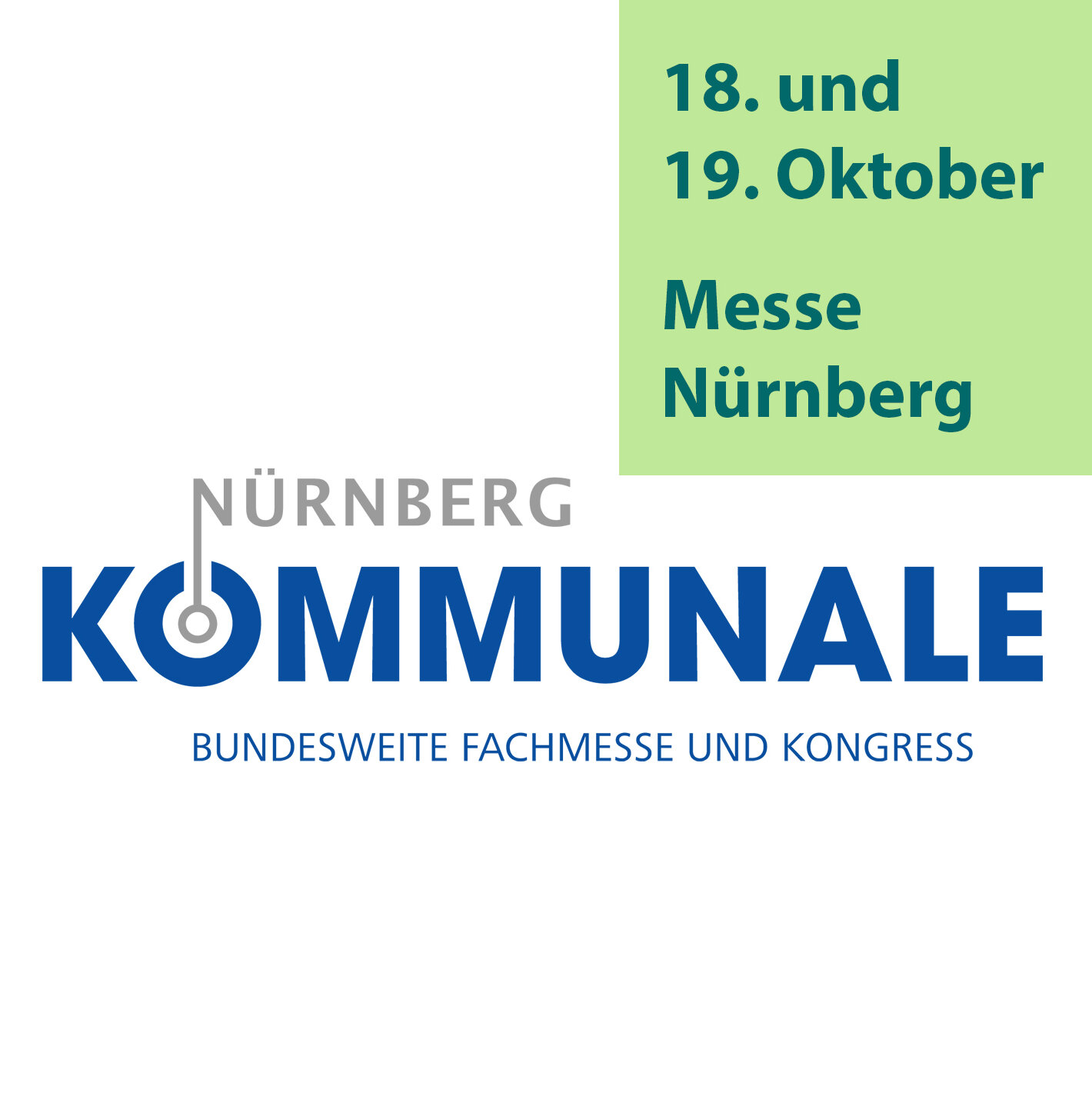 Besuchen Sie uns auf der KOMMUNALE in Nürnberg