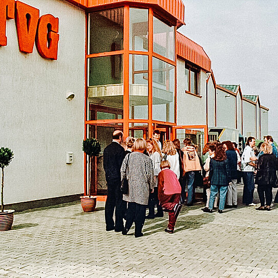 Besucher-Andrang zur Eröffnung der TVG Gerichshain 1993