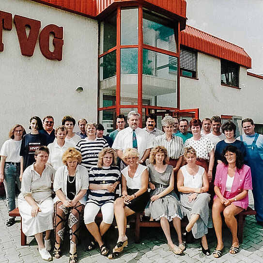 Gut aufgestellt zum Start: Team der TVG Gerichshain 1993